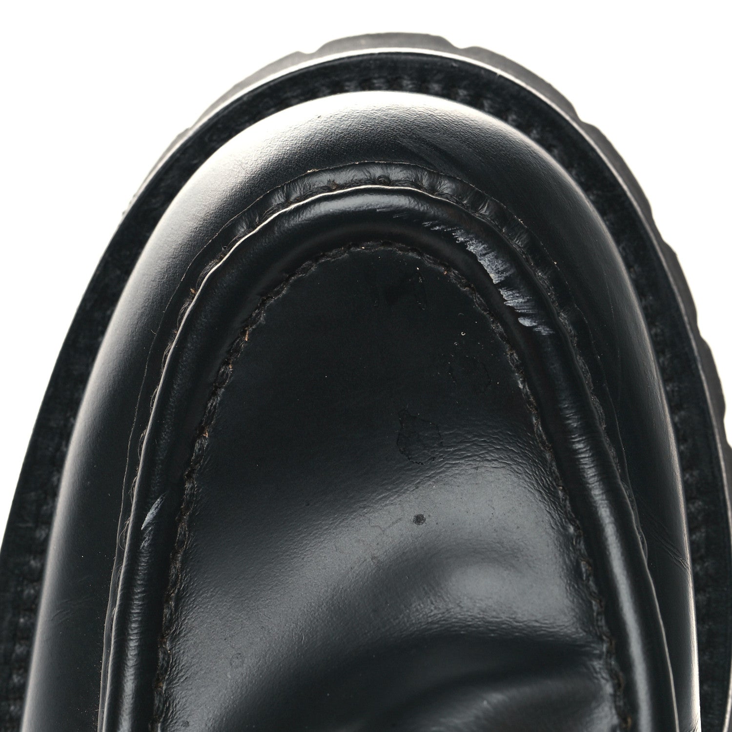 Gucci Cordovan Lux Womens Harald Horsebit 25mm Platform Loafers 38 Black 10 of 10