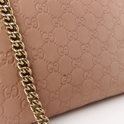 Gucci Guccissima Large Emily Chain Shoulder Bag Camelia 14 of 15