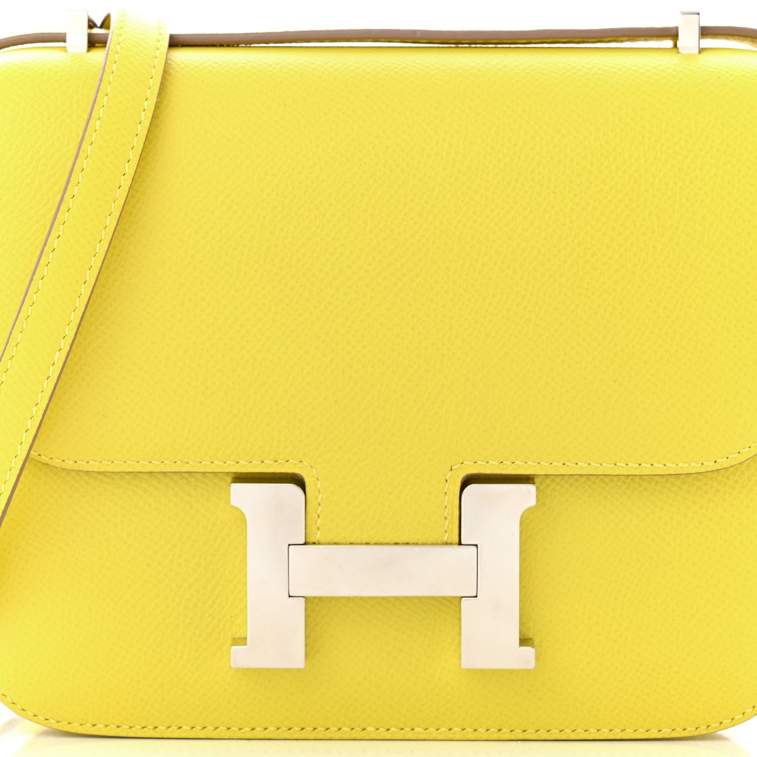 Hermes Epsom Constance 18 Lime 8 of 12