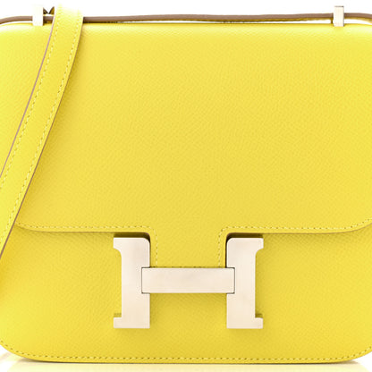 Hermes Epsom Constance 18 Lime 8 of 12