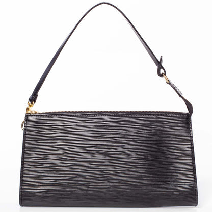Louis Vuitton Epi Pochette Accessories 24 Black 1 of 9