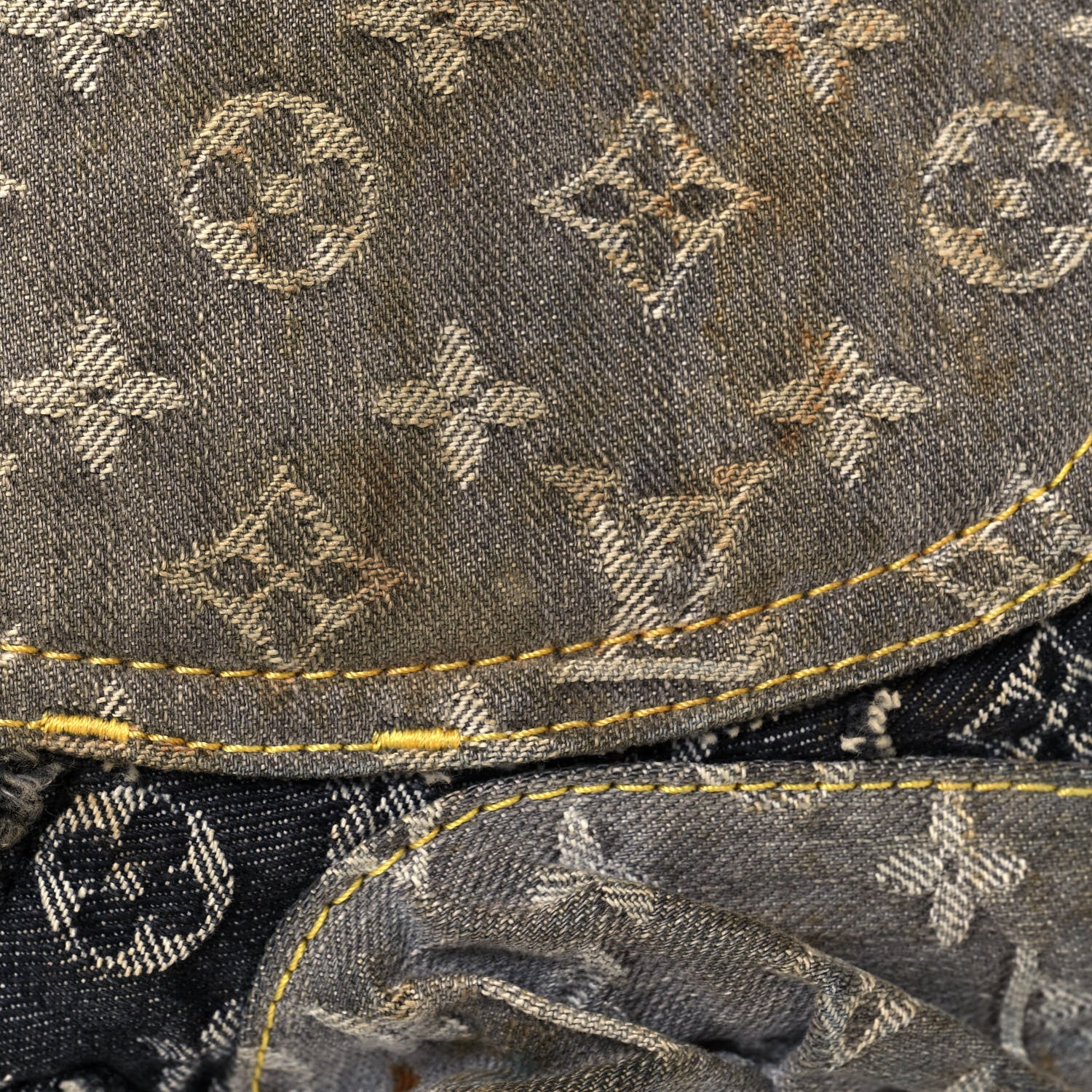 Louis Vuitton Denim Patchwork Speedy 30 Blue 12 of 14