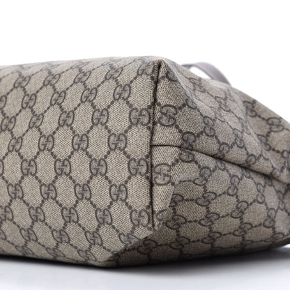 Gucci GG Supreme Monogram Medium Zippered Shopping Tote Dark Brown 7 of 11