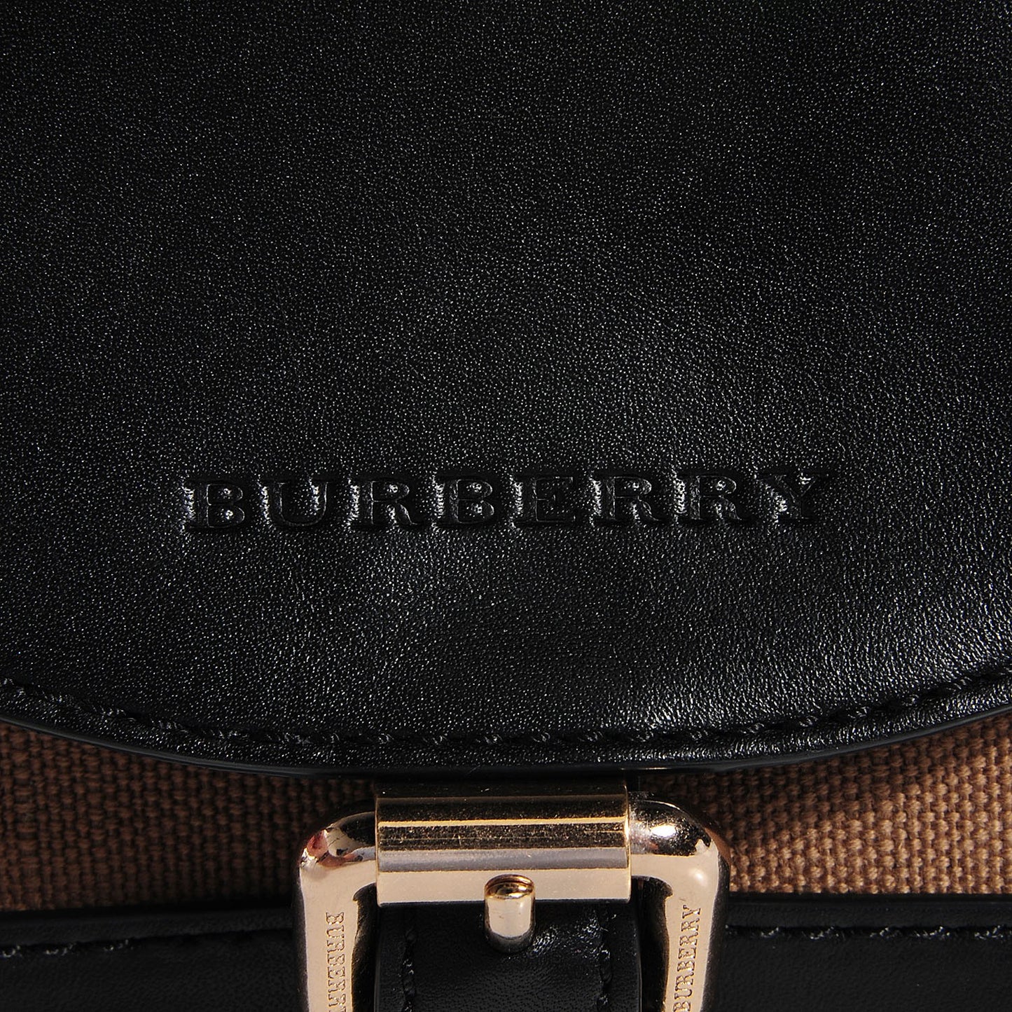 Canvas House Check Small Henham Crossbody Black