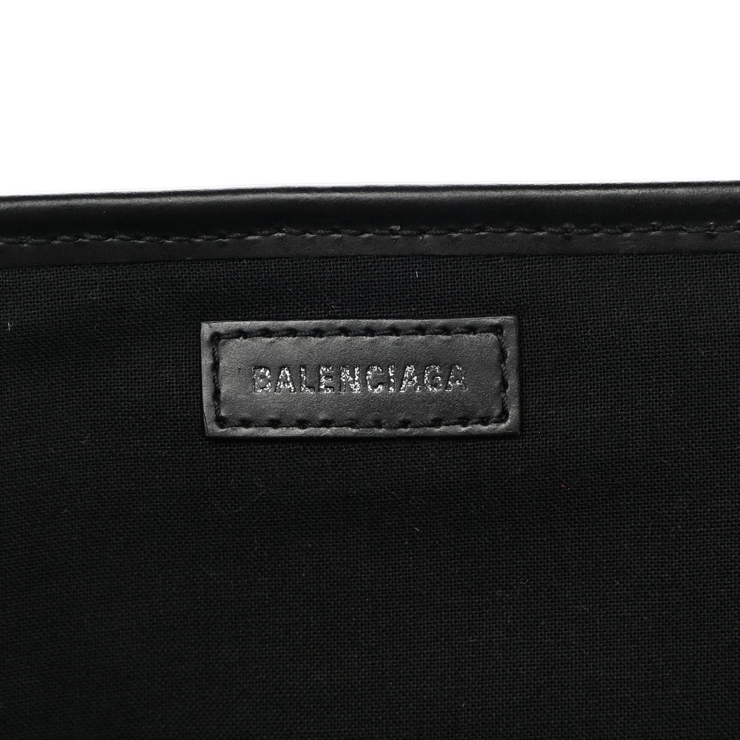 Cotton Canvas Calfskin S Navy Cabas Black
