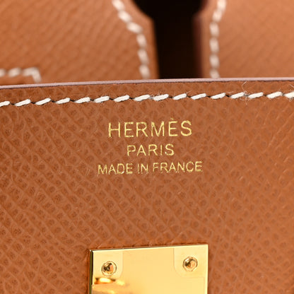 Hermes Epsom Birkin Sellier 25 Gold 6 of 9