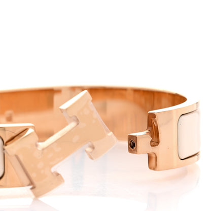 Hermes Enamel Narrow Clic Clac H Bracelet PM Creme 5 of 6