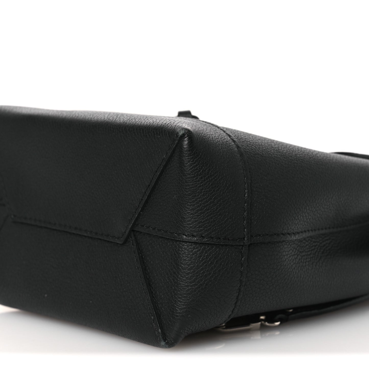 Calfskin Lockme Mini Backpack Black