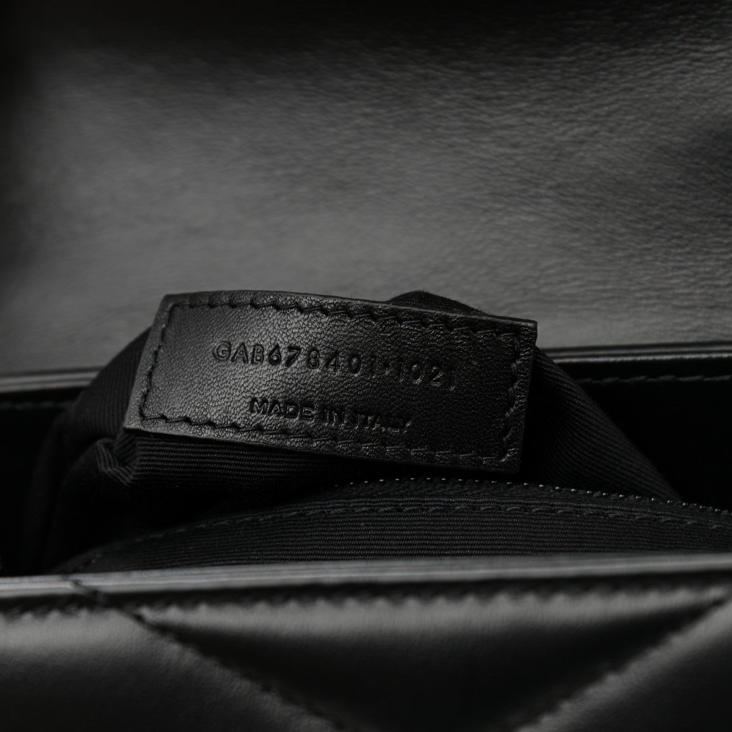 Saint Laurent Calfskin Y Quilted Monogram Toy Loulou Crossbody Bag Black 7 of 10
