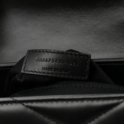 Saint Laurent Calfskin Y Quilted Monogram Toy Loulou Crossbody Bag Black 7 of 10