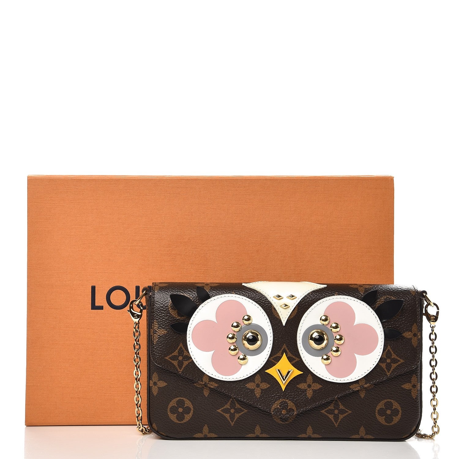 Louis Vuitton Monogram Lovely Birds Pochette Felicie Chain Wallet 8 of 8