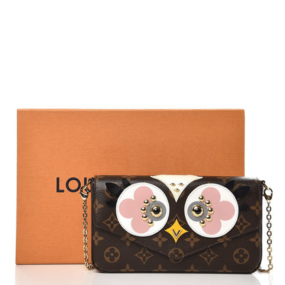 Louis Vuitton Monogram Lovely Birds Pochette Felicie Chain Wallet 8 of 8