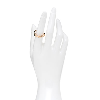 Tiffany 18K Rose Gold Knot Double Row Ring 54 6.75 2 of 6