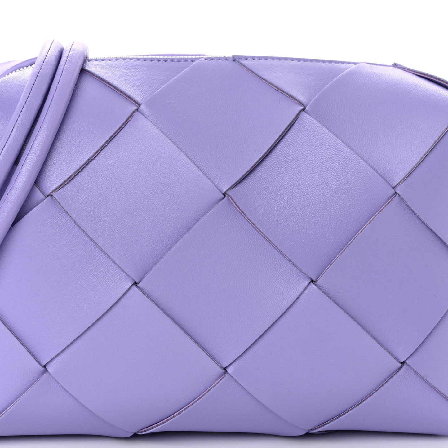 Lambskin Maxi Intrecciato Small Cassette Camera Bag Wisteria