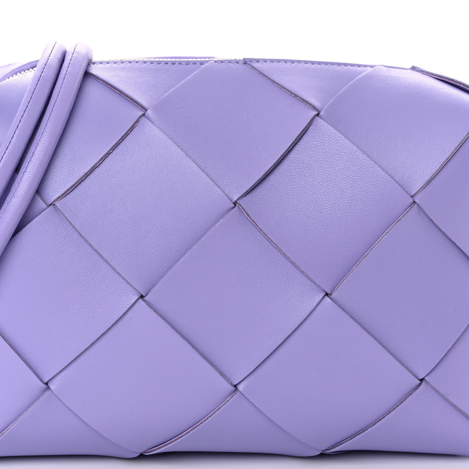 Bottega Veneta Lambskin Maxi Intrecciato Small Cassette Camera Bag Wisteria 7 of 9