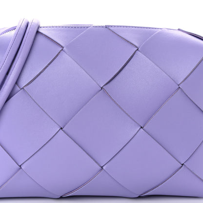 Bottega Veneta Lambskin Maxi Intrecciato Small Cassette Camera Bag Wisteria 7 of 9