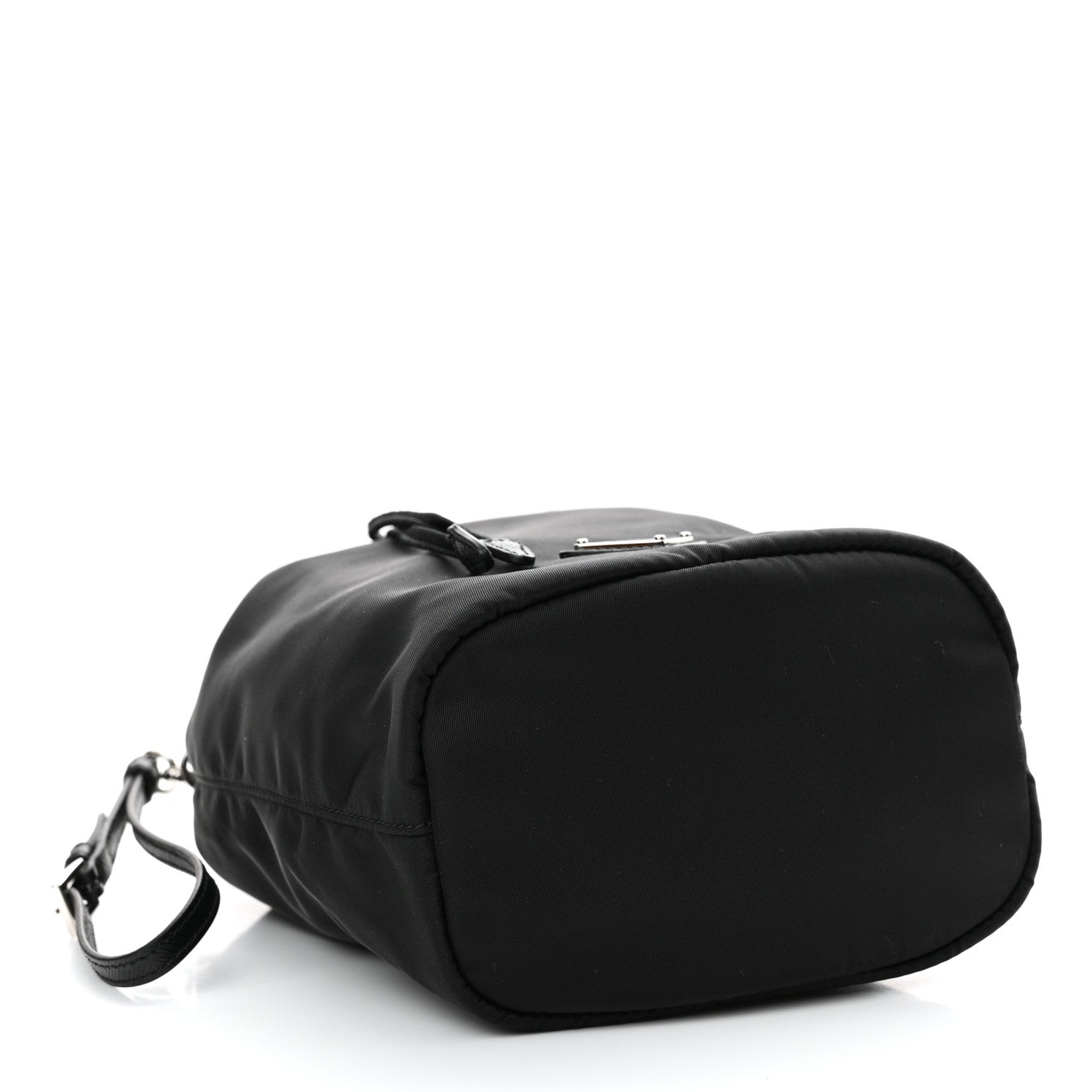 Prada Saffiano Tessuto Nylon Vela Bucket Wristlet Black 4 of 10