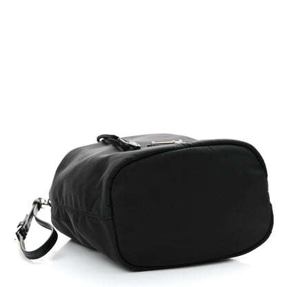 Prada Saffiano Tessuto Nylon Vela Bucket Wristlet Black 4 of 10
