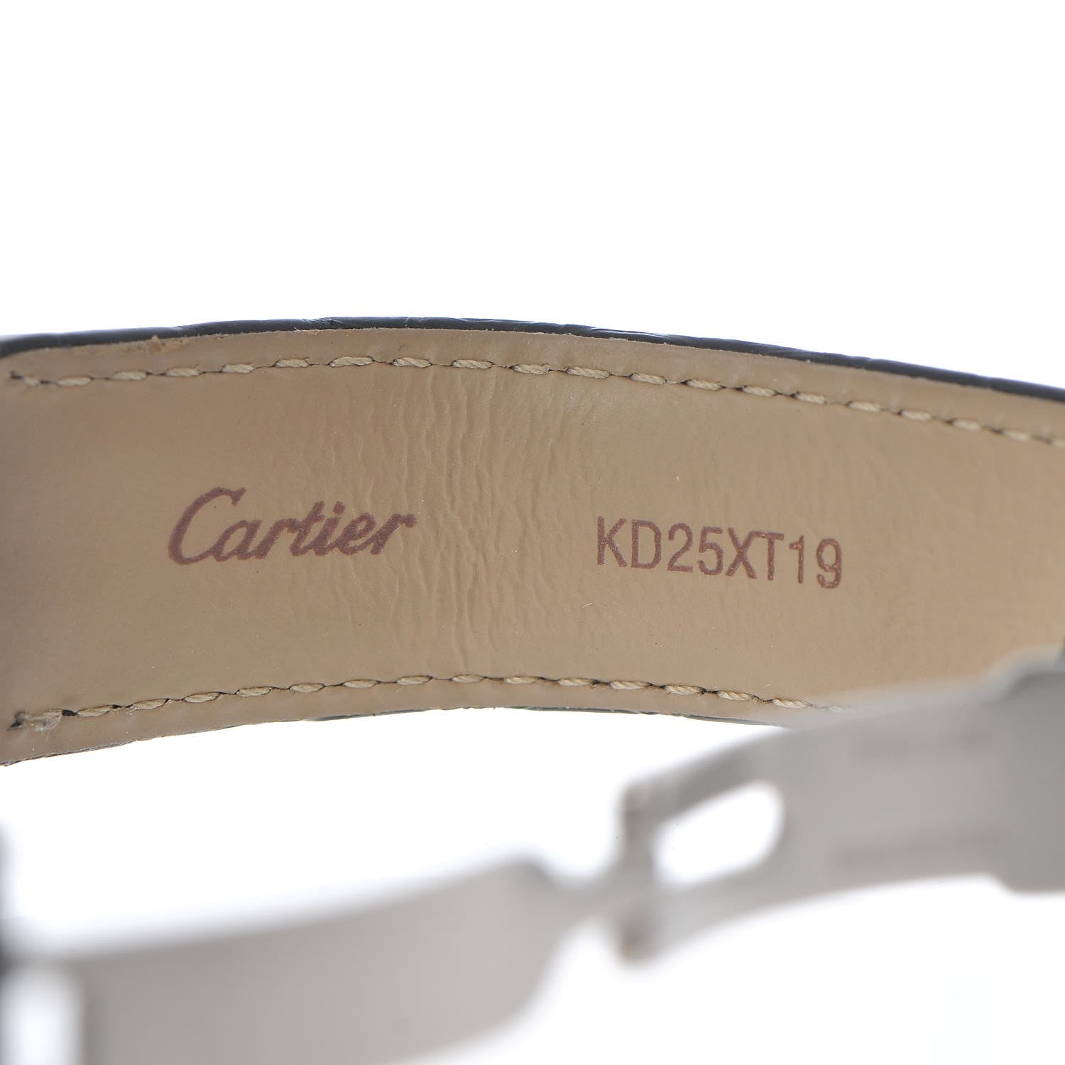 Cartier Stainless Steel Alligator 24mm Tank Solo Quartz Watch 7 of 10