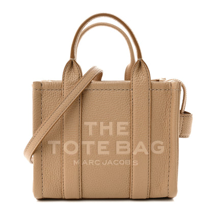 Marc Jacobs Grained Calfskin Micro The Tote Bag Camel 1 of 11
