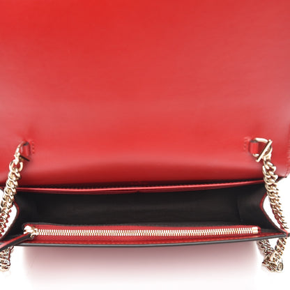 Gucci Guccissima Signature Bowy Chain Wallet Hibiscus Red 4 of 6