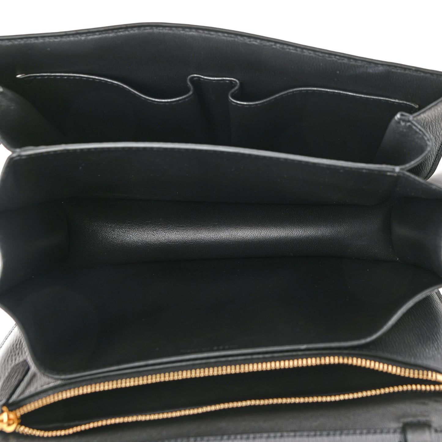 Liege Calfskin Medium Classic Box Flap Bag Black