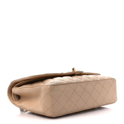 Chanel Caviar Quilted Medium Double Flap Beige 4 of 12