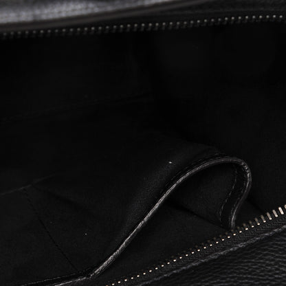 Celine Drummed Calfskin Micro Luggage Black 5 of 8