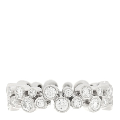 Tiffany Platinum Diamond Bubble Band Ring 51 5.75 3 of 5