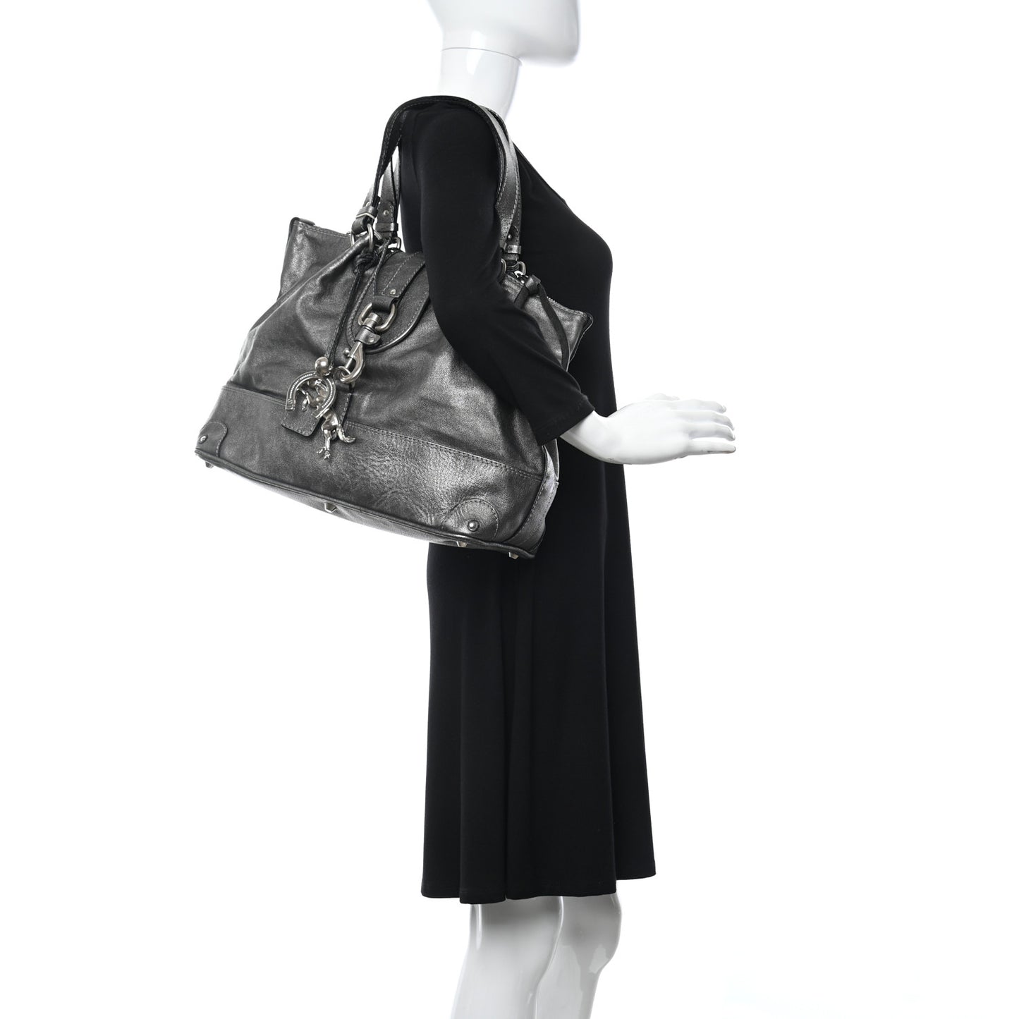 Metallic Calfskin Kerala Bag Canon