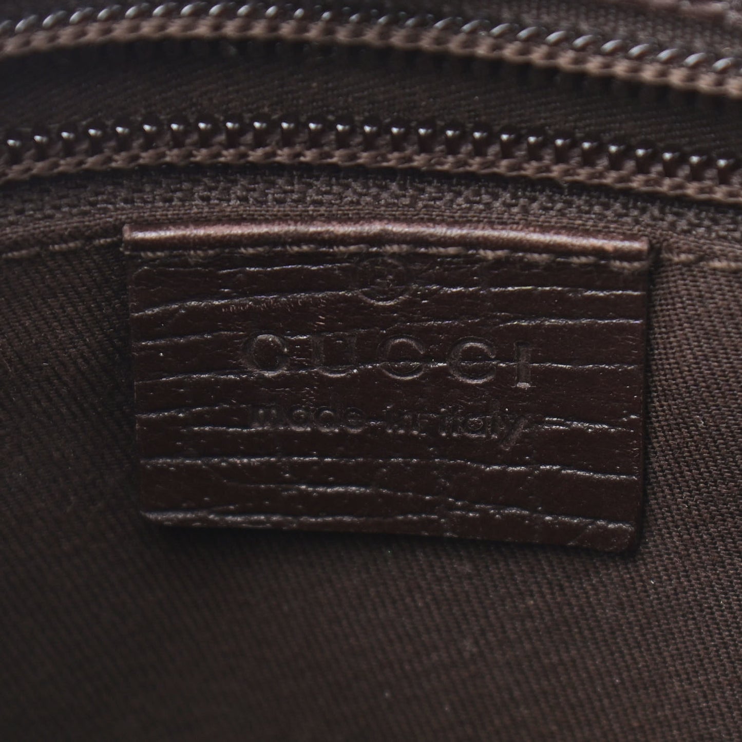 GG Plus Monogram Flat Vertical Tote Dark Brown
