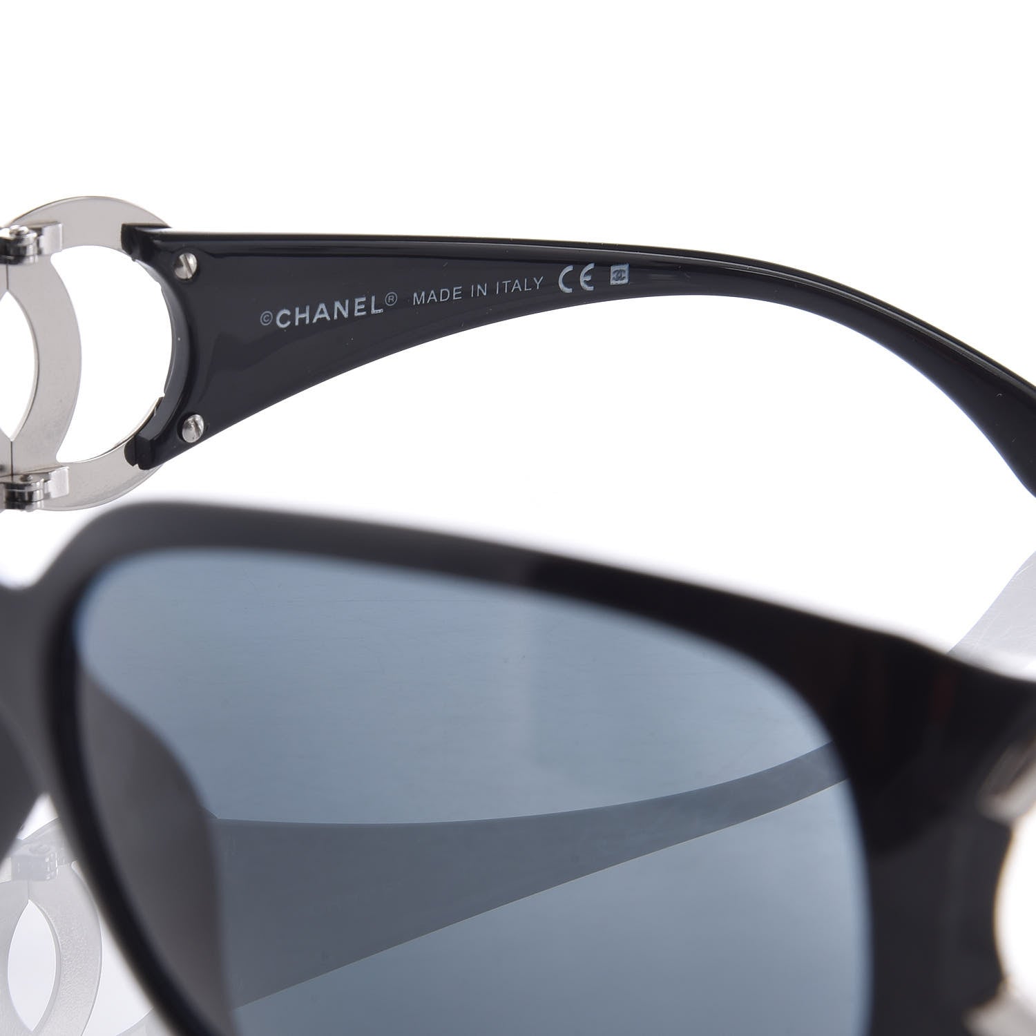 Chanel CC Sunglasses 6014 Black 6 of 8