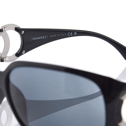Chanel CC Sunglasses 6014 Black 6 of 8
