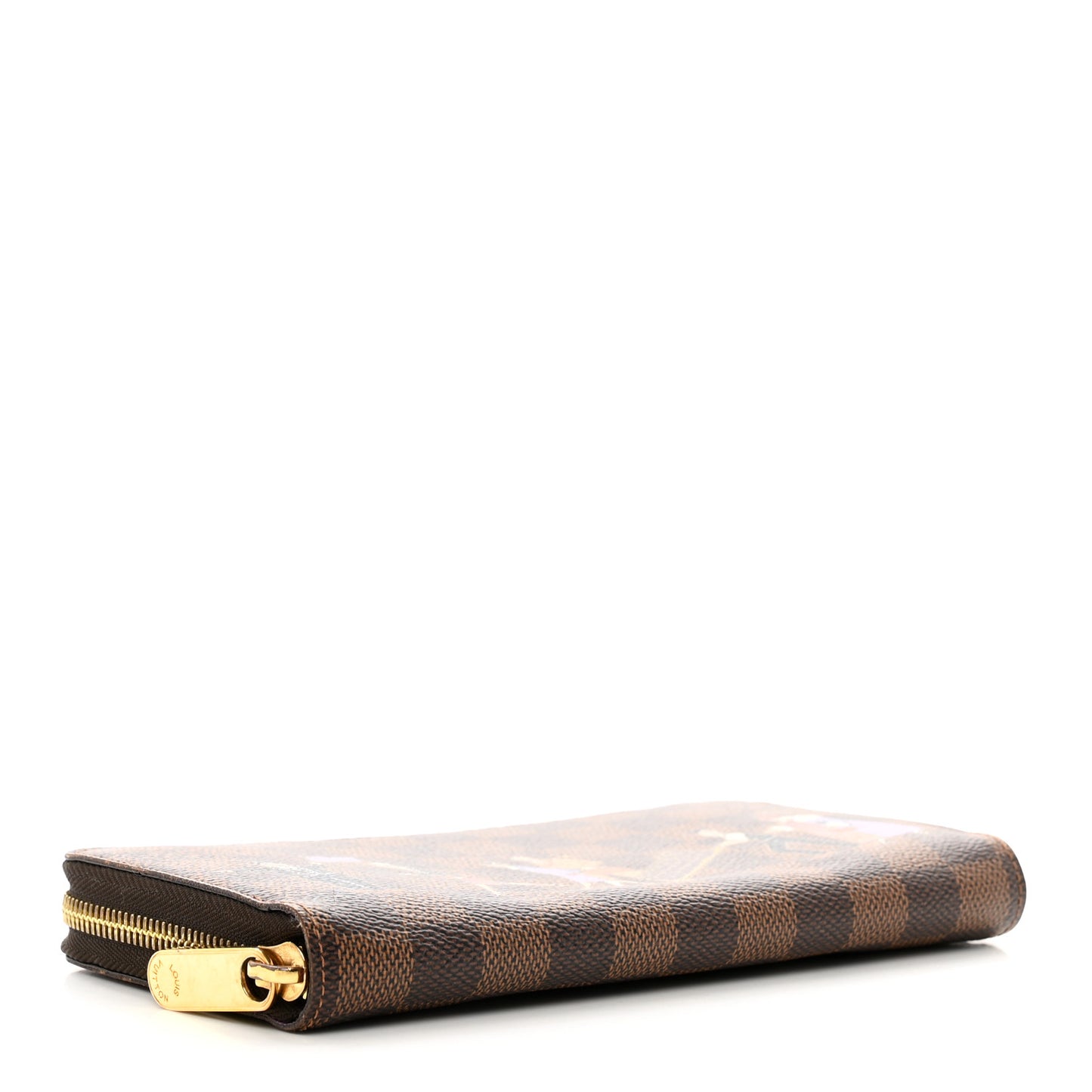 Damier Ebene Illustre Zippy Wallet Violet