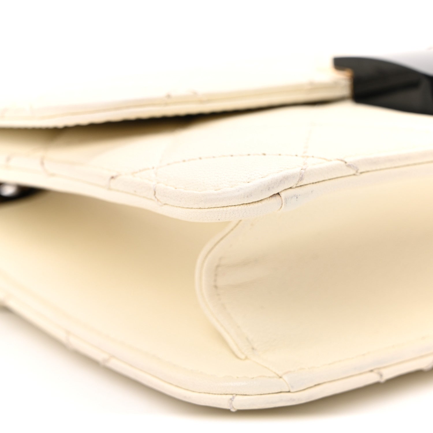 Chanel Sheepskin Quilted Mini Beauty Lock Flap White 9 of 10