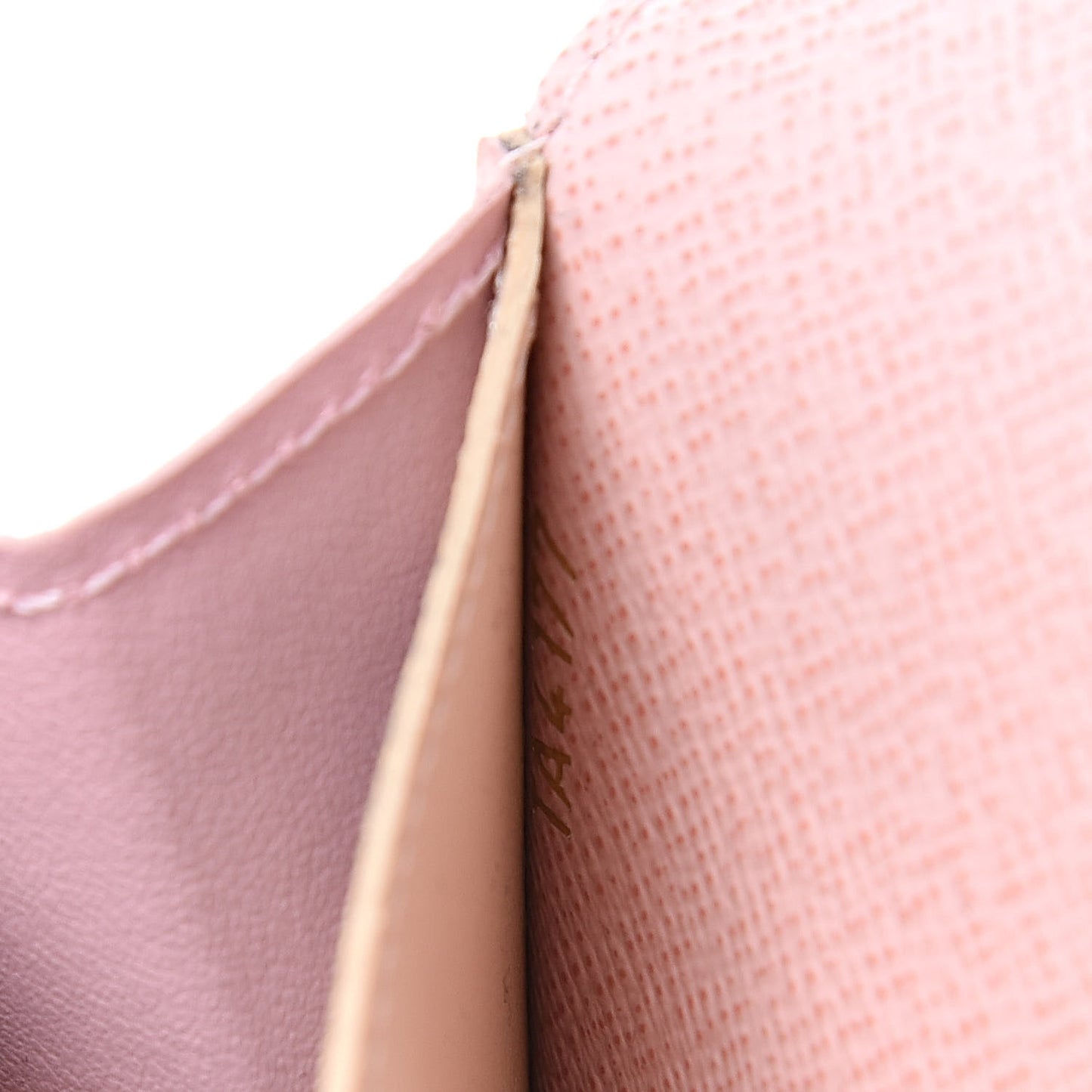 Damier Azur Emilie Wallet Rose Ballerine