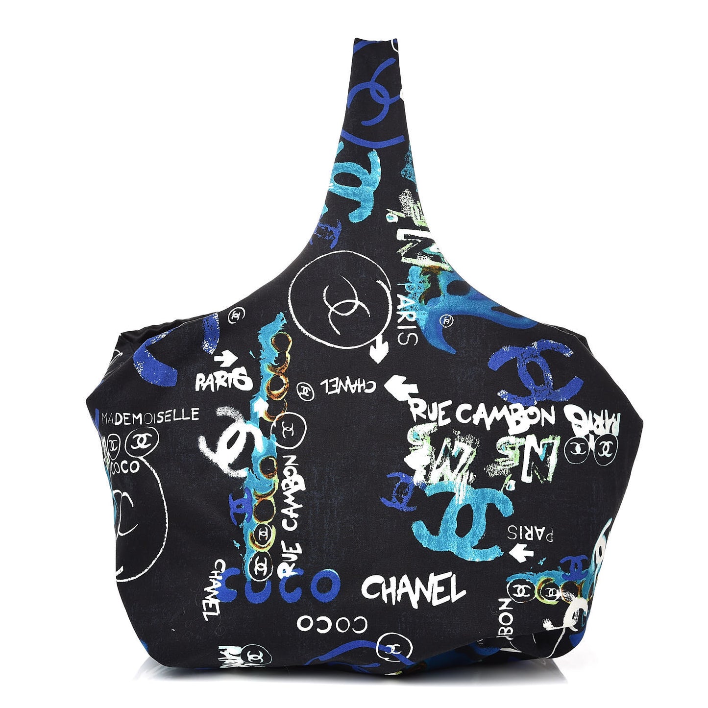 Canvas Coco Print Tote Black Multi