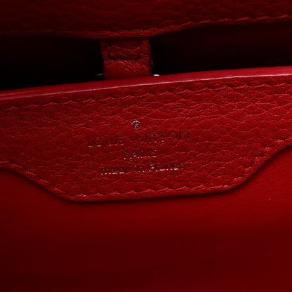 Louis Vuitton Taurillon Snakeskin Capucines BB Rubis 6 of 9