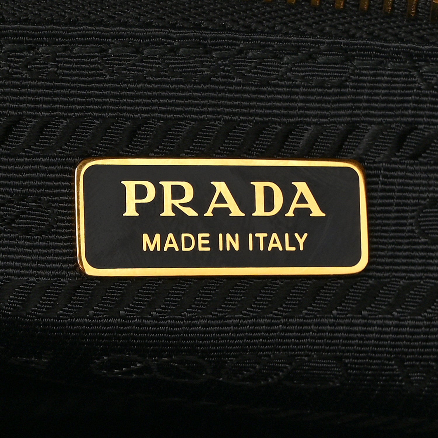 Prada Glossy Calfskin Triangle Medium Bonnie Shoulder Bag Black 6 of 10