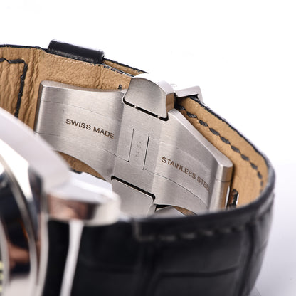 Panerai Stainless Steel Alligator 44mm Luminor 3 Day Power Reserve Automatic Watch Black PAM01090 6 of 7