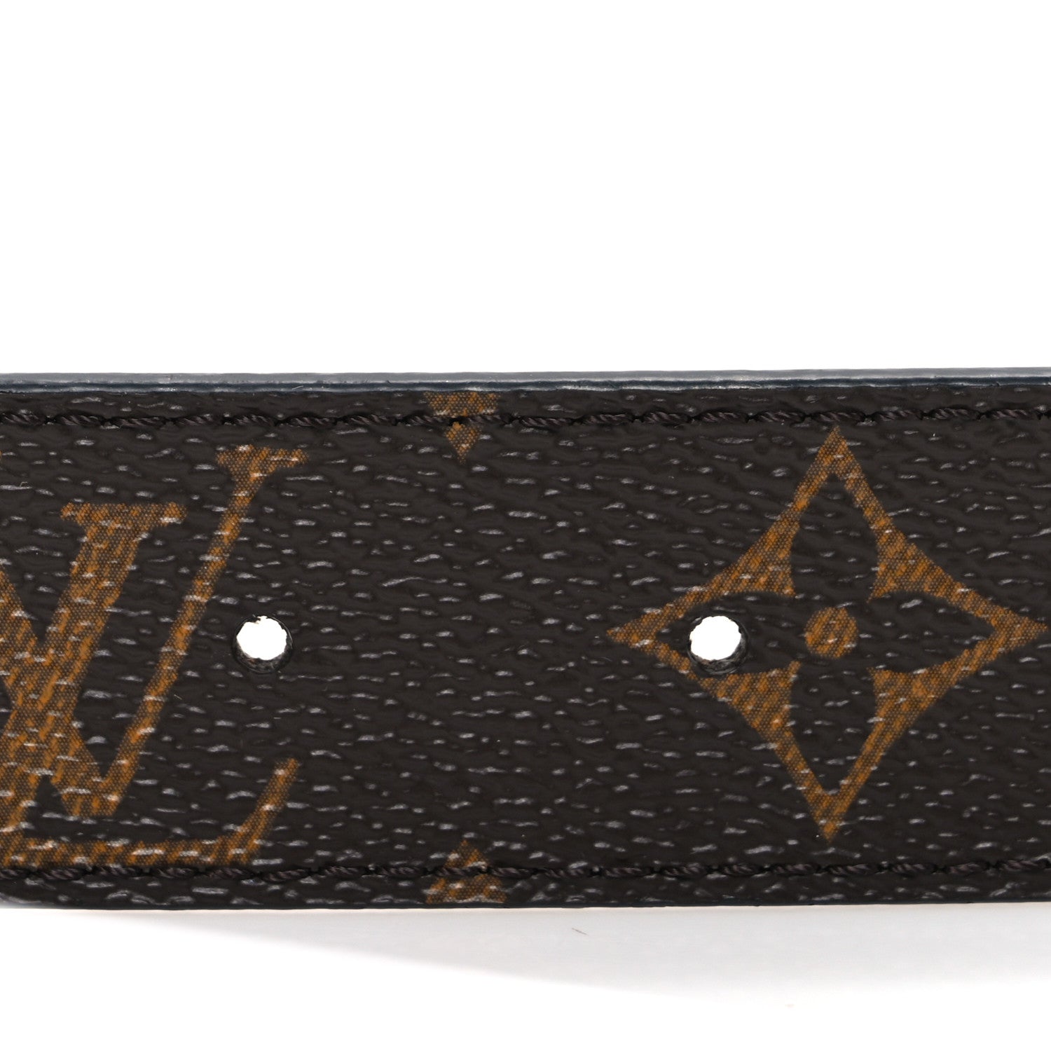 Louis Vuitton Calfskin Monogram 30mm LV Initiales Reversible Belt 80 32 Black 3 of 5