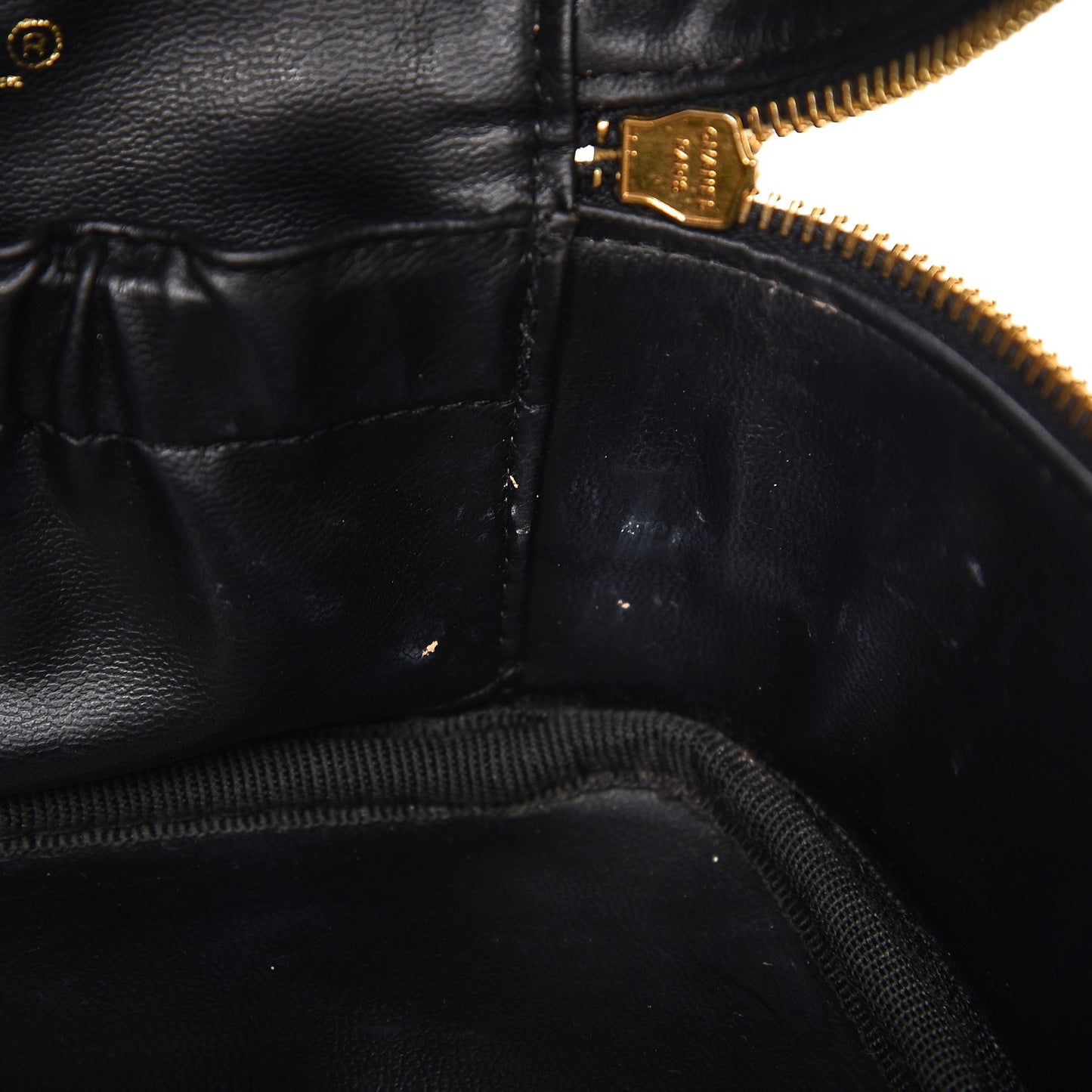 Lambskin Vanity Cosmetic Case Black