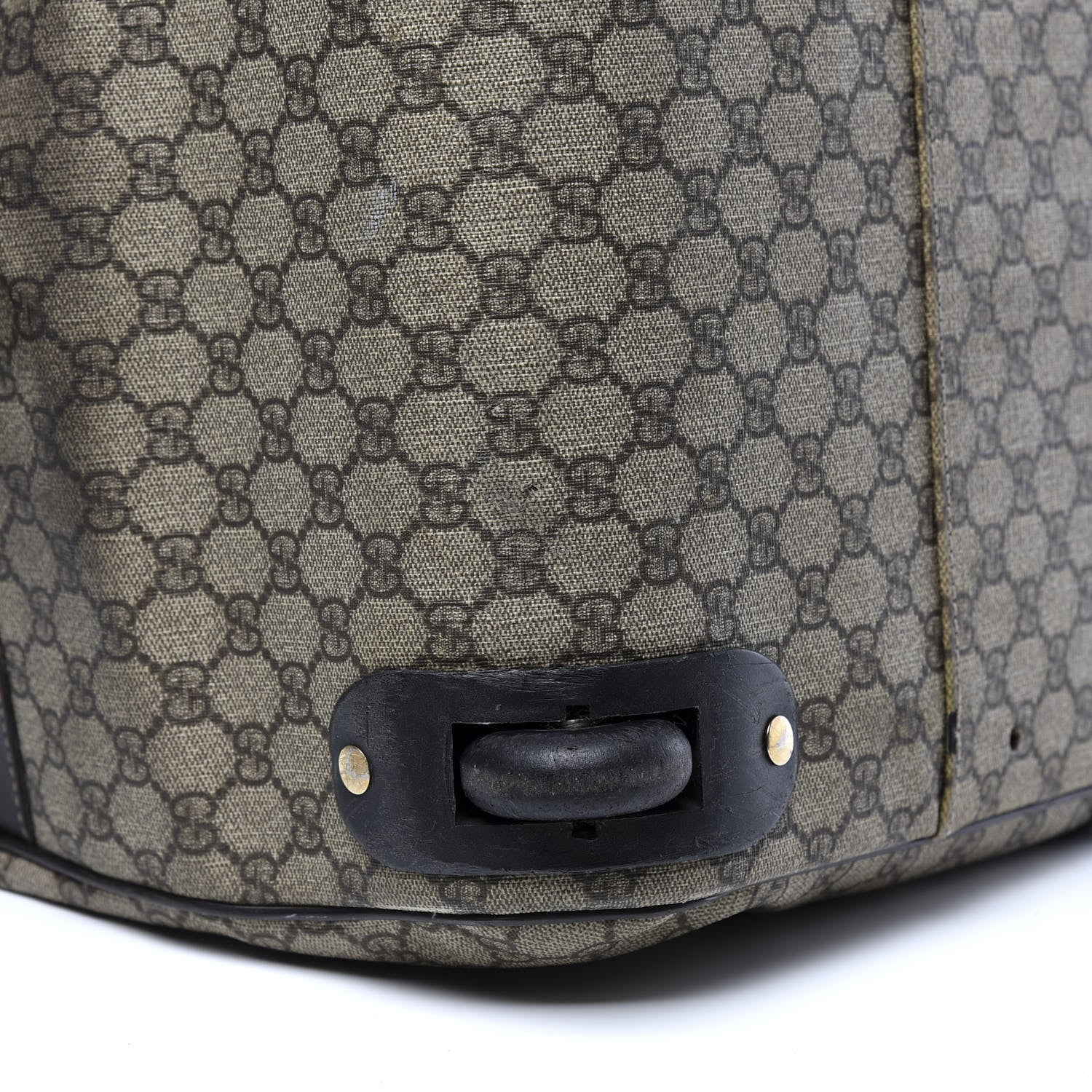 Gucci GG Plus Monogram Large Carry On Duffle Trolley Brown 13 of 24