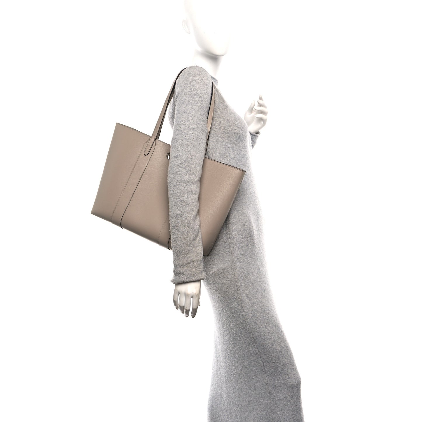 Small Classic Grain Bayswater Tote Cashmere Taupe