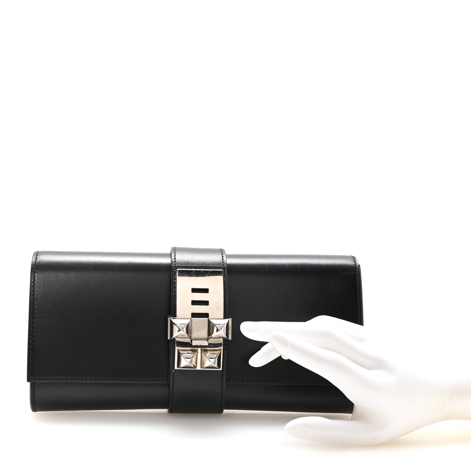 Hermes Box Medor 23 Clutch Black 2 of 7