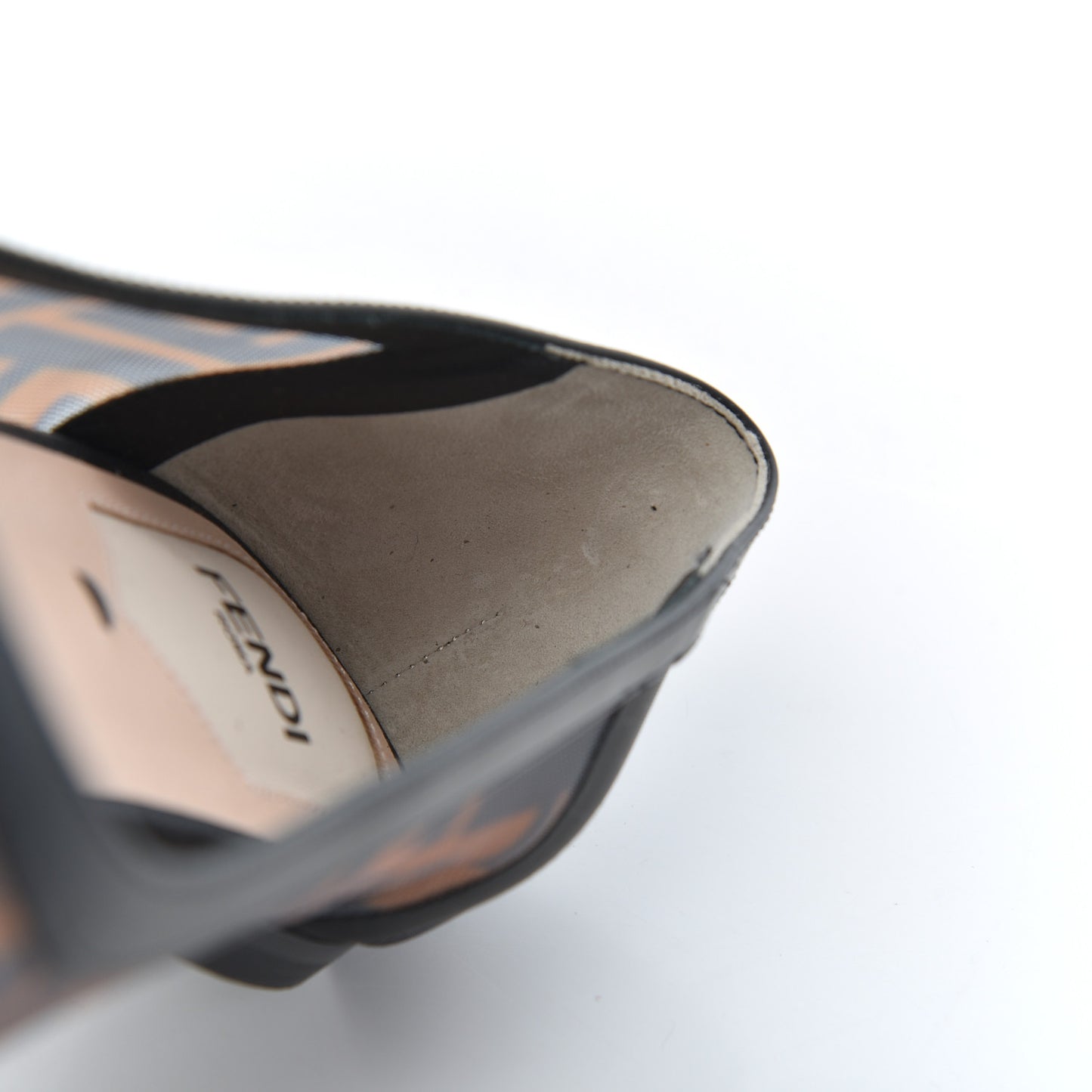 Mesh FF Skimmer Ballerina Flats 38 Tobacco Moro Black
