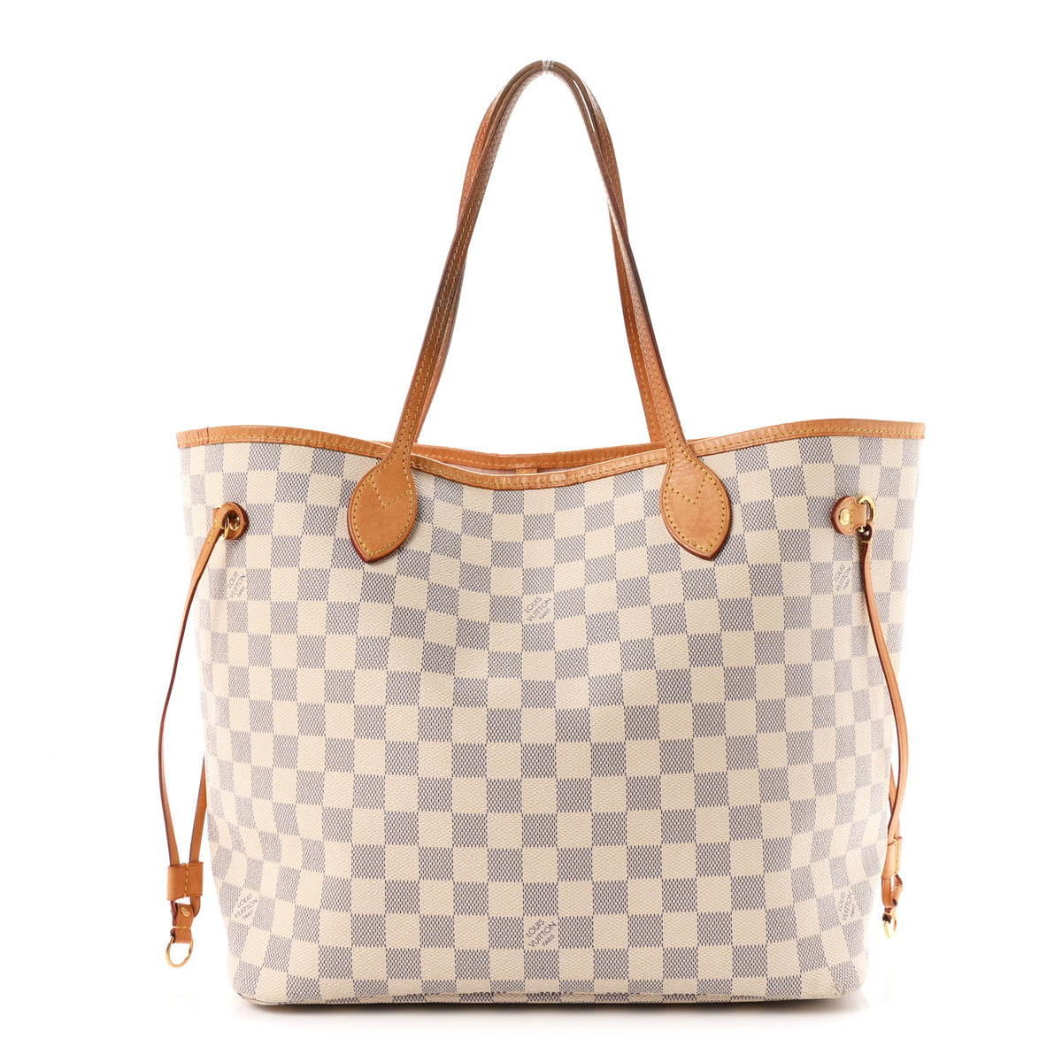 Damier Azur Neo Neverfull MM Rose Ballerine