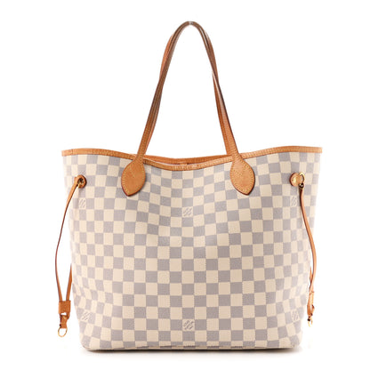 Louis Vuitton Damier Azur Neo Neverfull MM Rose Ballerine 1 of 12