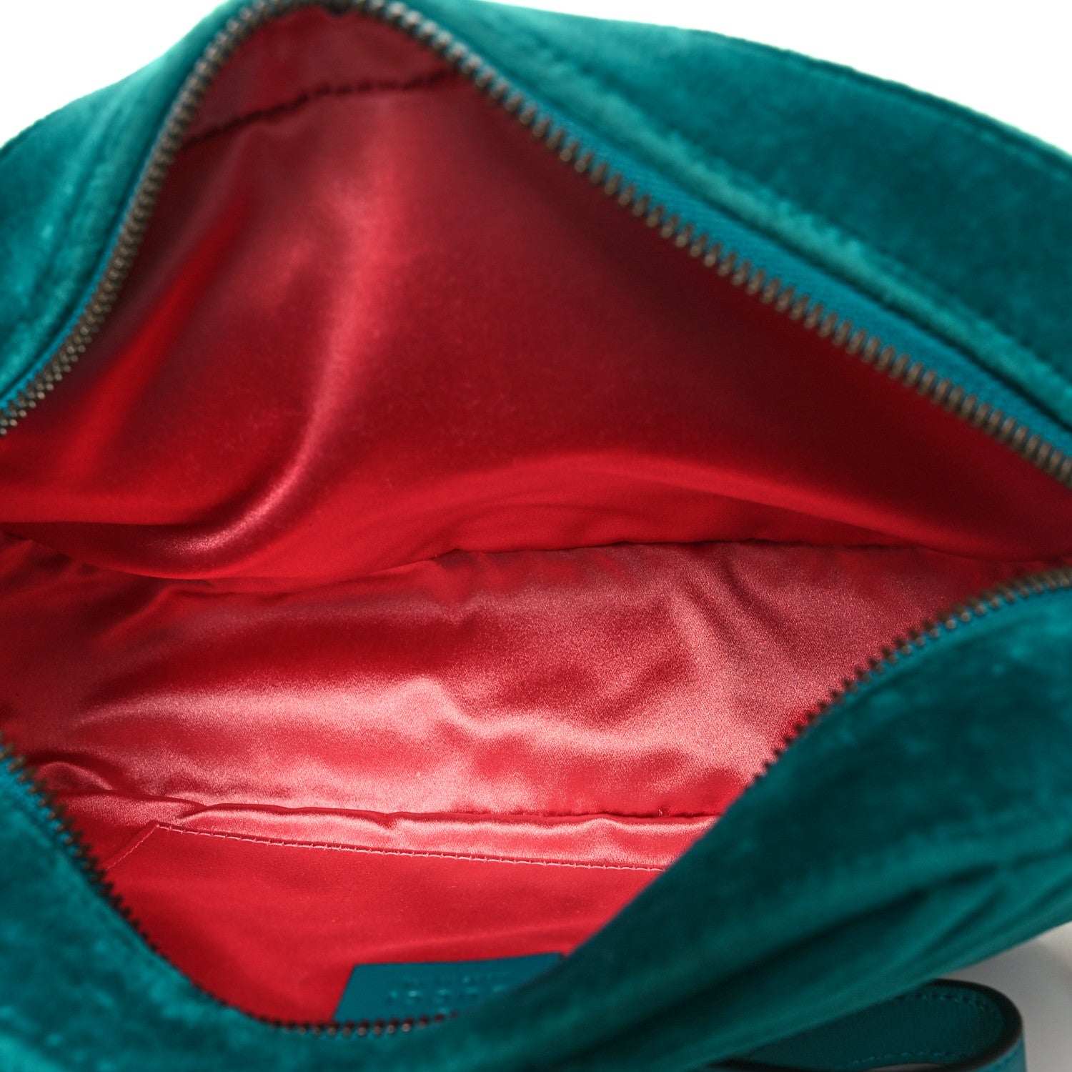 Gucci Velvet Matelasse Small GG Marmont Chain Shoulder Bag Pavone Cyan 5 of 10