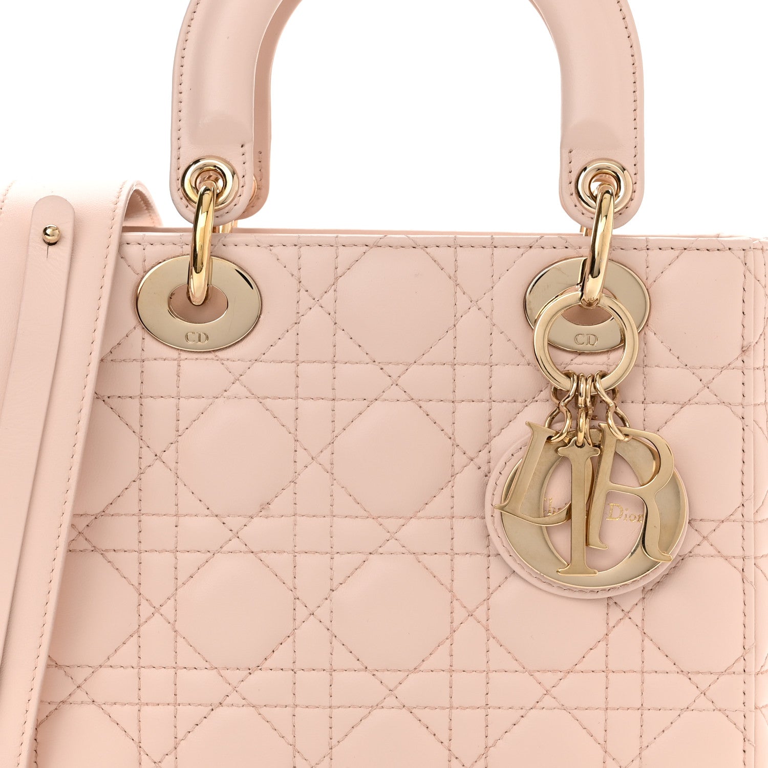 Christian Dior Lambskin Cannage Small My ABCDior Lady Dior Blush 6 of 9